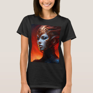 Camiseta Fantasía mágica mujer de arte