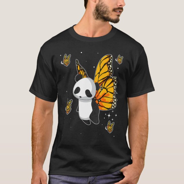 Camiseta Fantasía Mariposa Panda Oso Magnífico Animal P (Anverso)