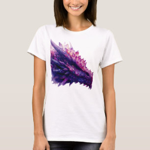 Camiseta Fantasía Mística Ametista Crystal Dragon Bestia