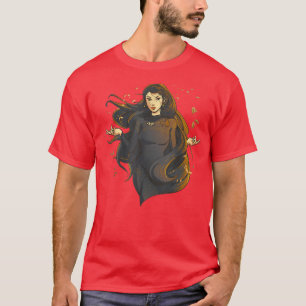 Camiseta Fantasía Mística Mujer Bruja Oculta Estética 770