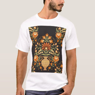 Camiseta Fantasía mogol: Opulencia floral retro