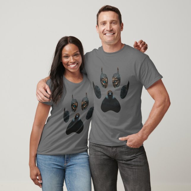 Camiseta Fantasía Naturaleza salvaje Volf Paw Print (Unisexo)