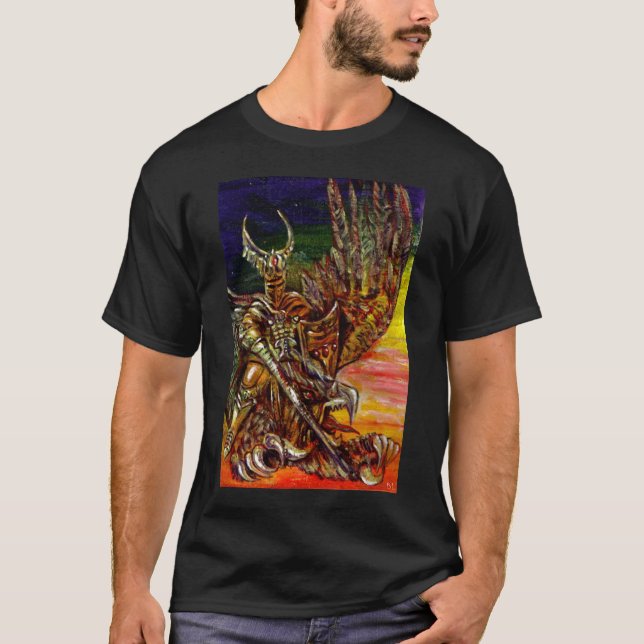 Camiseta Fantasía OSCURA Y DRAGÓN (Anverso)