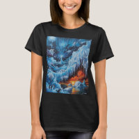 Fantasía polar surrealista aurora boreal