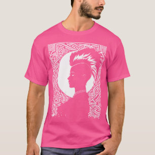 Camiseta Fantasía post Punk caverna de arte tribal celta