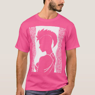 Camiseta Fantasía post Punk caverna de arte tribal celta
