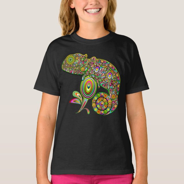 Camiseta Fantasía psicodélica de Chameleon (Anverso)