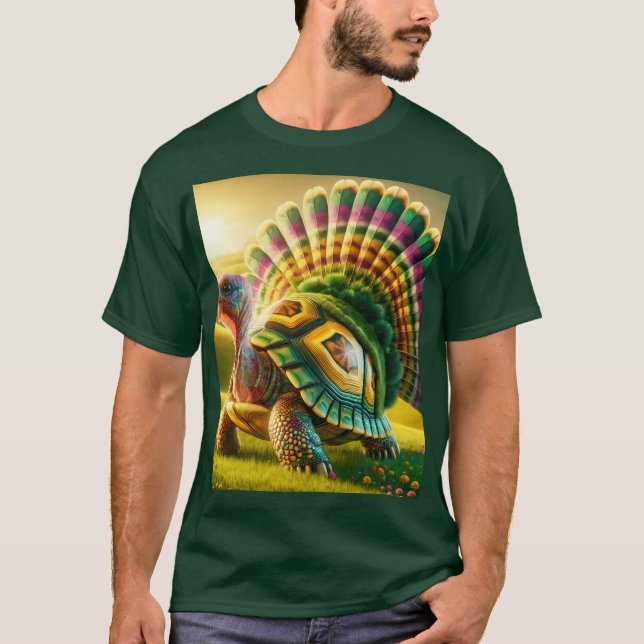 Camiseta Fantasía suave mezcla de tortugas turcas (Anverso)
