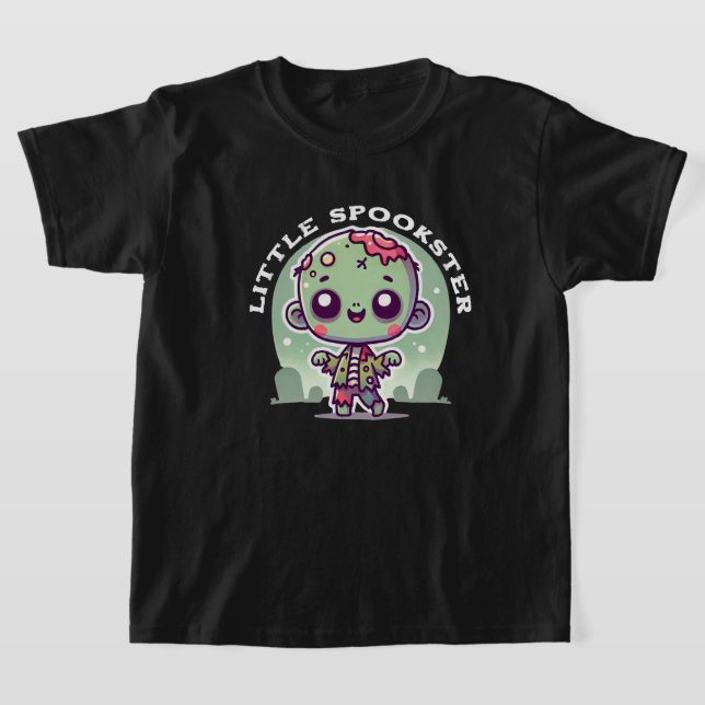 Camiseta Fantasía, un zombi lindo caminando en el cementeri (Distribución)