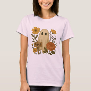 Camiseta Fantasma 8647 Señal Sutil Floral Anti-Trump Hallow