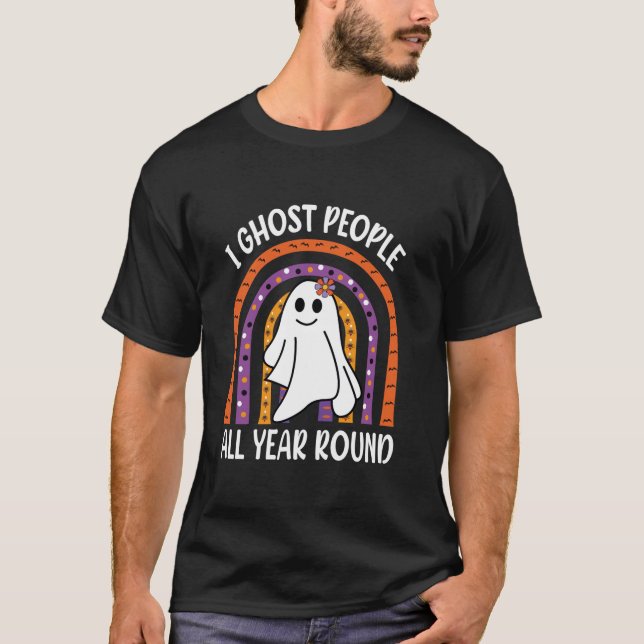 Camiseta Fantasma A La Gente Todo El Año Famoso Fantasma De (Anverso)