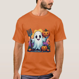 Camiseta Fantasma Adorable con horquilla de cocina y Hallow