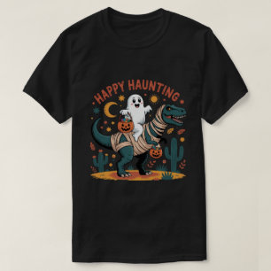 Camiseta Fantasma Adorable en Dinosaurio Momia – Halloween 