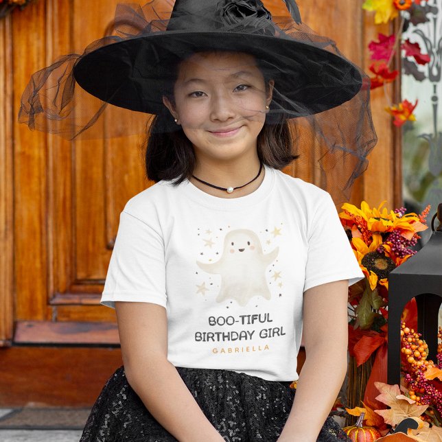 Camiseta Fantasma amistosa de Chica de cumpleaños (Subido por el creador)