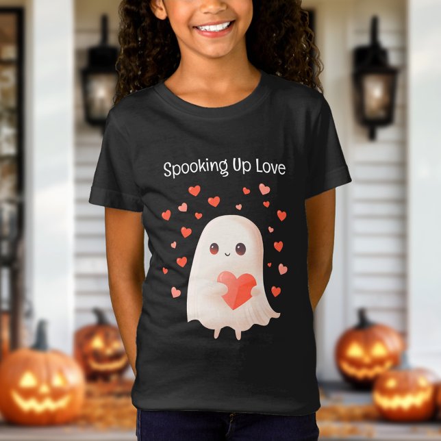 Camiseta Fantasma amor lindo Fantasma Halloween (Spooking Up Love Cute Ghost Halloween T-Shirt)