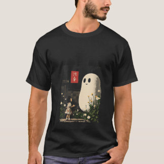Camiseta Fantasma animada japonesa de anime Kawaii Hallowe
