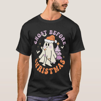 Camiseta Fantasma ante Navidades retro Navidad de Halloween