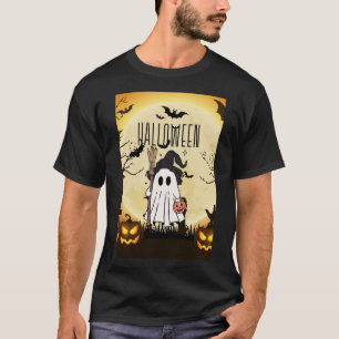 Camiseta fantasma asustado
