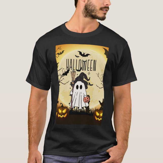 Camiseta fantasma asustado (Anverso)