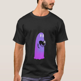 Camiseta Fantasma aterradora de mujeres sosteniendo a un ga