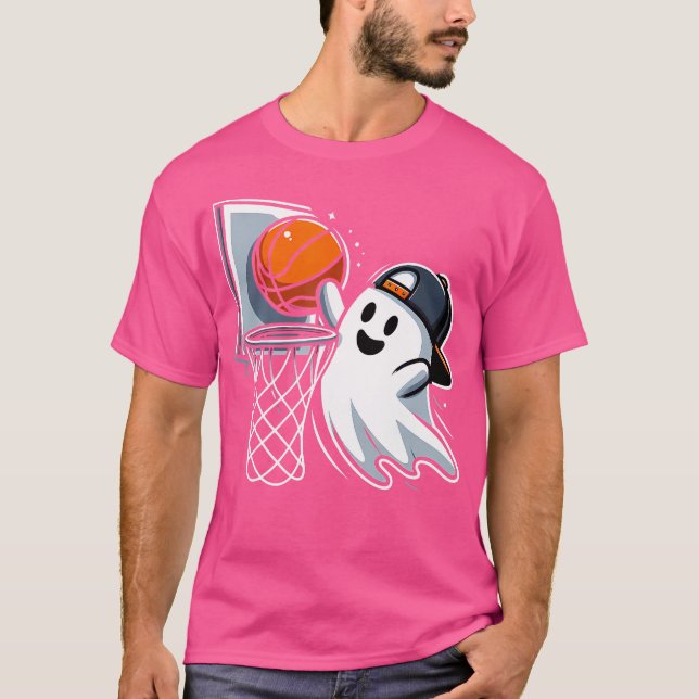 Camiseta Fantasma Baloncesto Dunk Ghost Jugando Hala De Bal (Anverso)