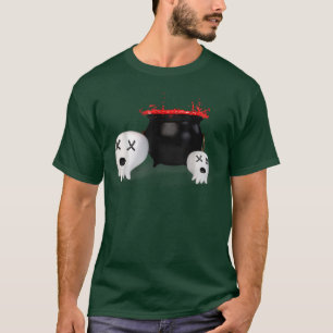 Camiseta Fantasma blanca y tazón de sangre