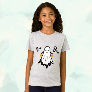 Camiseta Fantasma blanco con calabazas