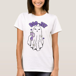 Camiseta Fantasma Boo-Jee Cute Halloween con Tumbler de 40 