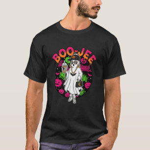 Camiseta Fantasma Boo JEE Mujeres Halloween Fantasmagórico 
