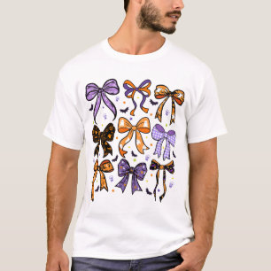 Camiseta Fantasma Bow Coquette Halloween Festejadas de temp