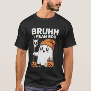 Camiseta Fantasma Bruh Quiero Decir Boo Calabaza Divertido 