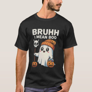 Camiseta Fantasma Bruh Quiero Decir Boo Calabaza Divertido 