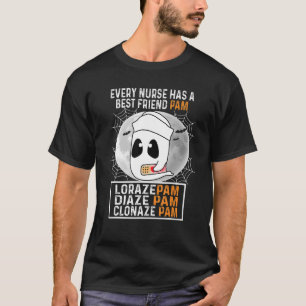 Camiseta Fantasma Cada Enfermera Tiene Un Mejor Amigo Pam L