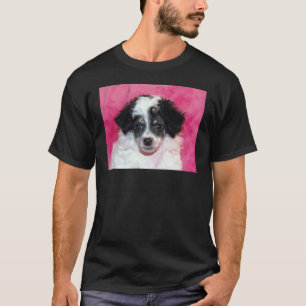Camiseta Fantasma/cara del perrito del caniche de Parti