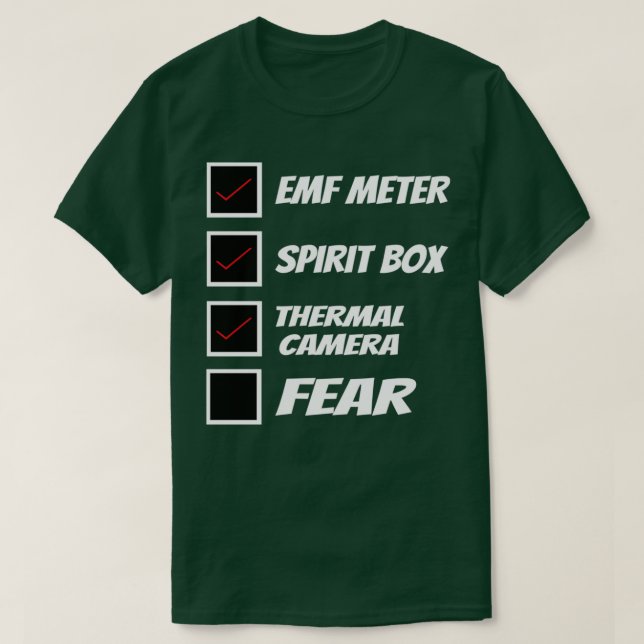 Camiseta Fantasma Caza divertida fantasma 1 (Diseño del anverso)