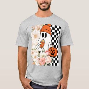 Camiseta Fantasma con Beanie - Gráfica de Halloween de fant