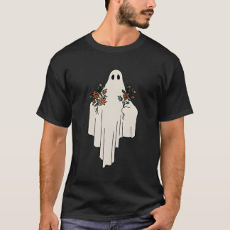 Camiseta Fantasma Con Booquetes De Flores