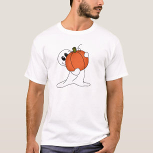 Camiseta Fantasma con la calabaza anaranjada