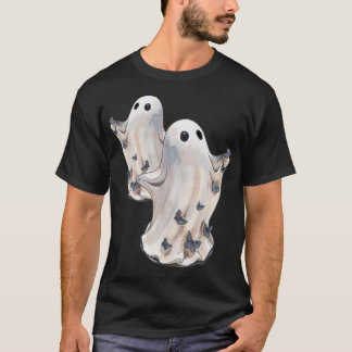 Camiseta Fantasma con mariposas pequeñas Halloween
