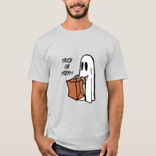 Camiseta Fantasma con truco de bolsa o truco para tratar la