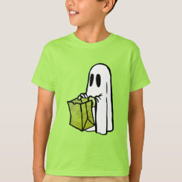 Camiseta Fantasma con truco de bolsa verde o tratamiento