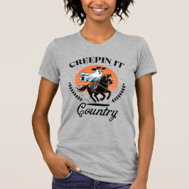 Camiseta Fantasma Cowboy montando caballo Halloween
