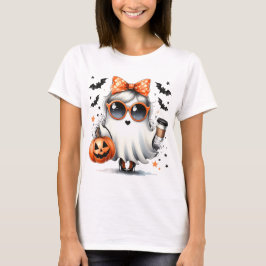 Camiseta Fantasma cruda de Halloween