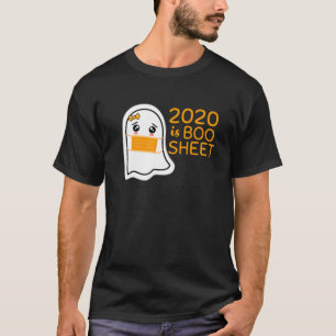 Camiseta Fantasma Cuta En Máscara Kawaii Halloween - 2020 E