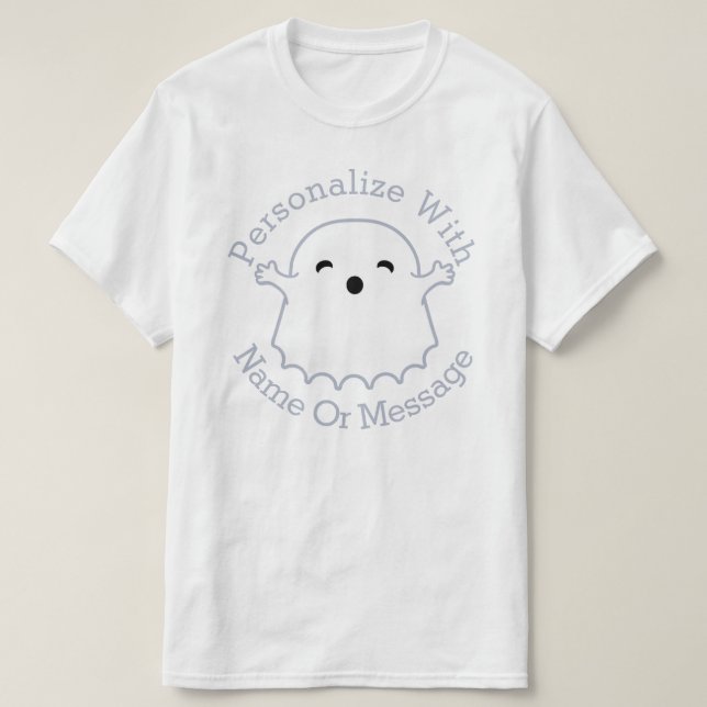 Camiseta Fantasma Cuta PERSONALIZADA (Diseño del anverso)