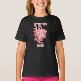 Camiseta Fantasma de acuarela de Pinkoween Little Boo perso