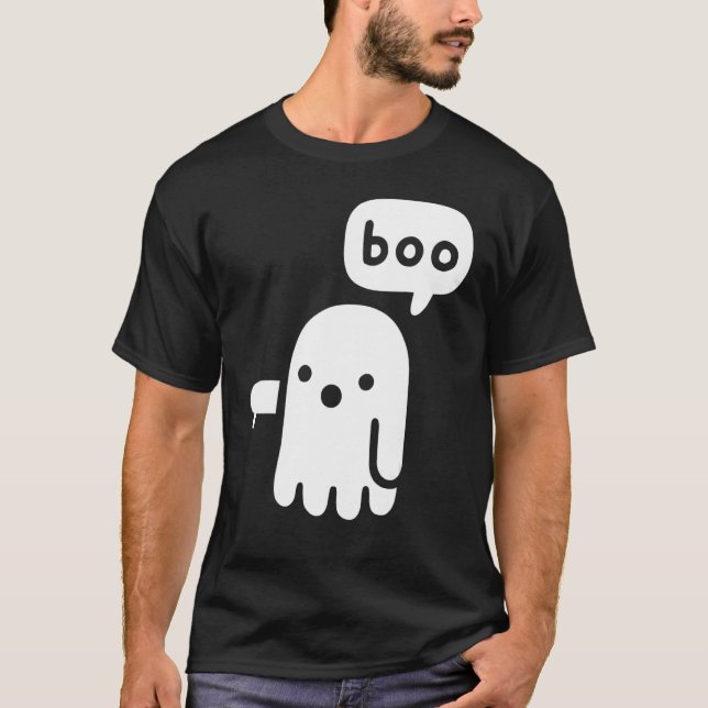 Camiseta Fantasma De Boo De Desaprobación (Anverso)