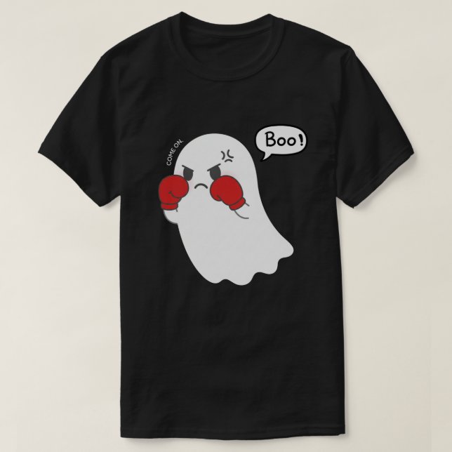 Camiseta ¡Fantasma de Boo de Desaprobación! Boxeo - Hallowe (Diseño del anverso)