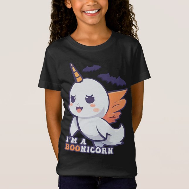 Camiseta Fantasma de Boonicornio Adorable (Anverso)