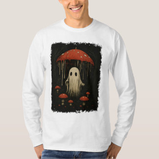 Camiseta Fantasma De Bosque Espeluznante Bajo El Lavado De